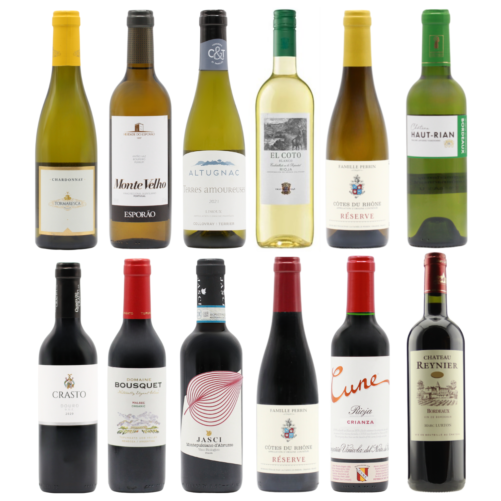 Favourite Whites & Reds Twelve HALVES (12×37.5cl)