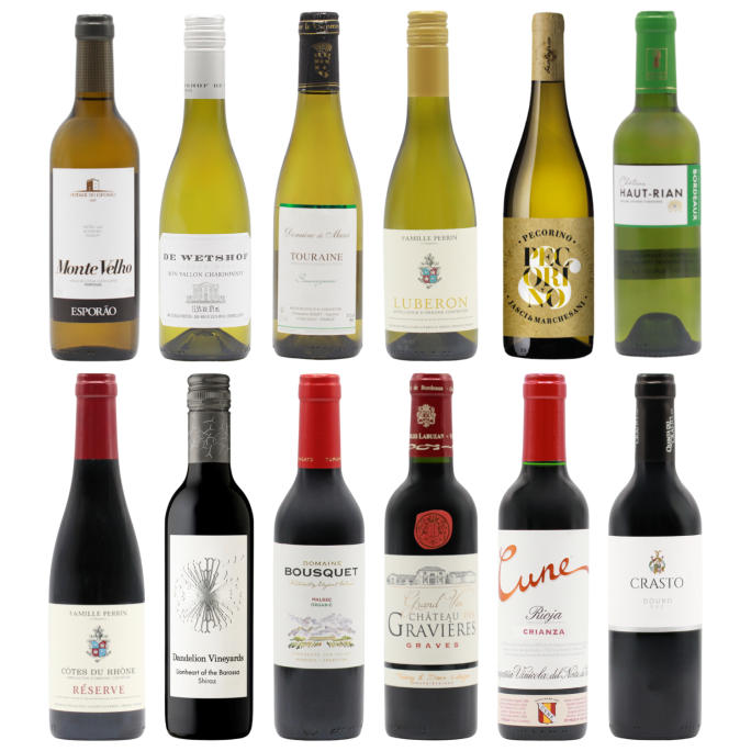 Favourite Whites & Reds Twelve HALVES (12×37.5cl)