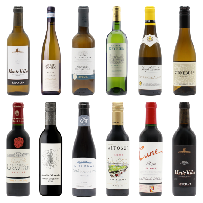 Favourite Whites & Reds Twelve HALVES (12×37.5cl)
