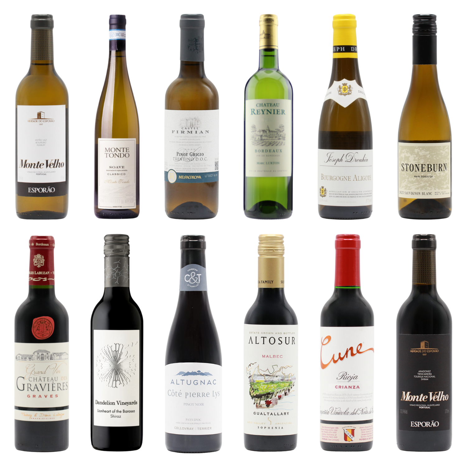 Favourite Whites & Reds Twelve HALVES (12×37.5cl)