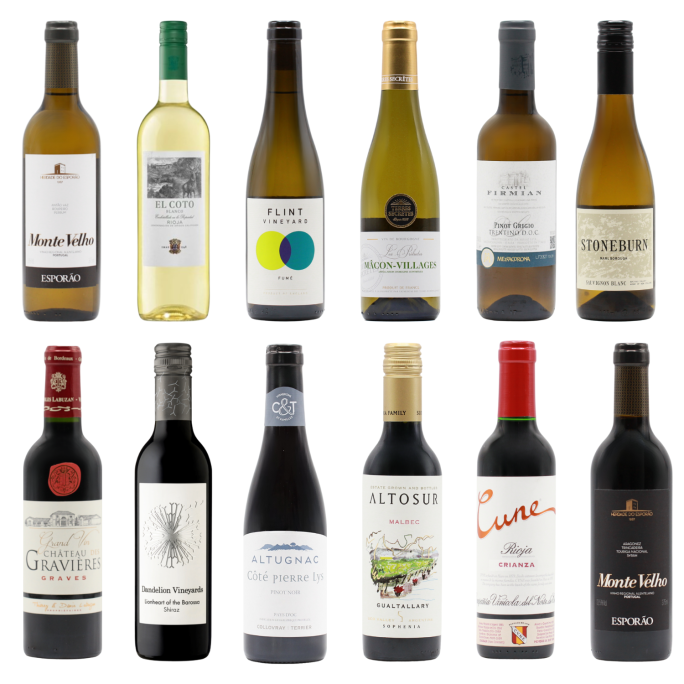 Favourite Whites & Reds Twelve HALVES (12×37.5cl)