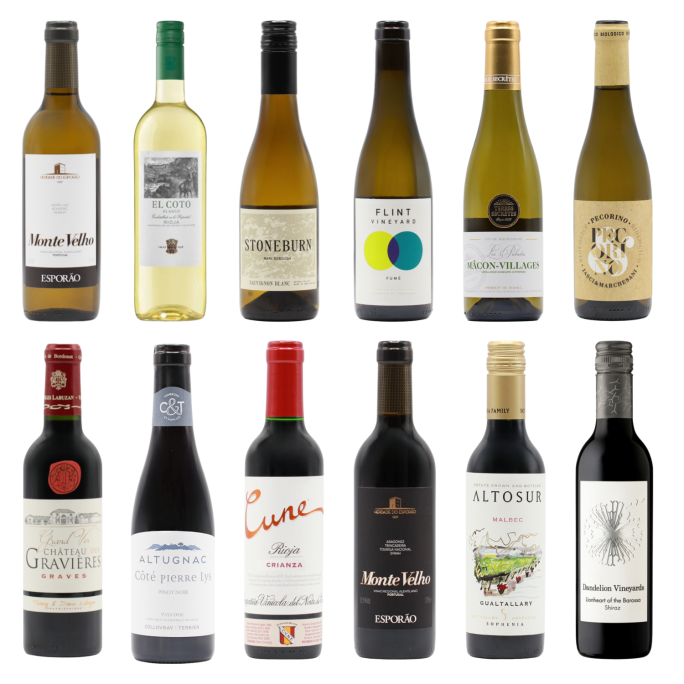Favourite Whites & Reds Twelve HALVES (12×37.5cl)
