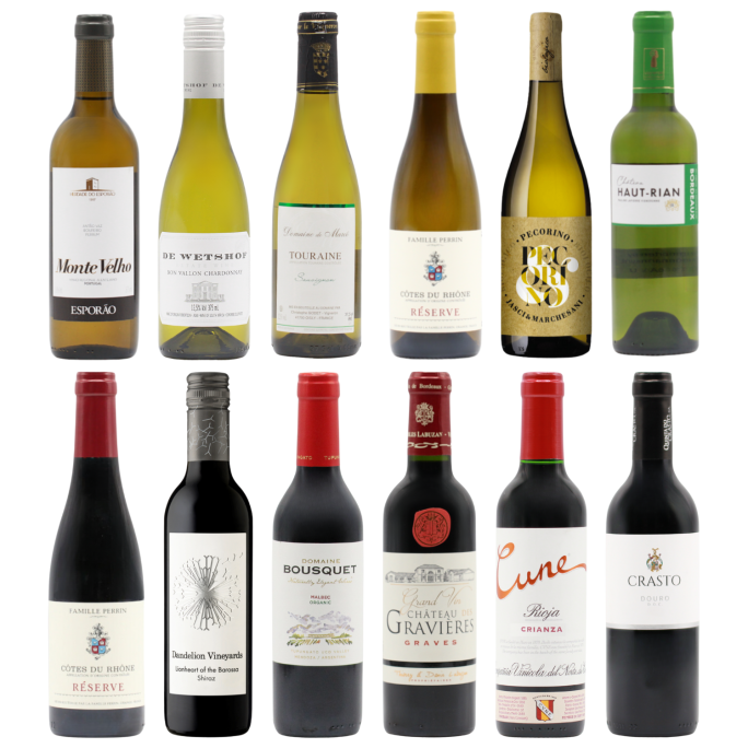 Favourite Whites & Reds Twelve HALVES (12×37.5cl)