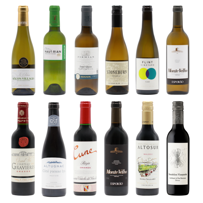 Favourite Whites & Reds Twelve HALVES (12×37.5cl)