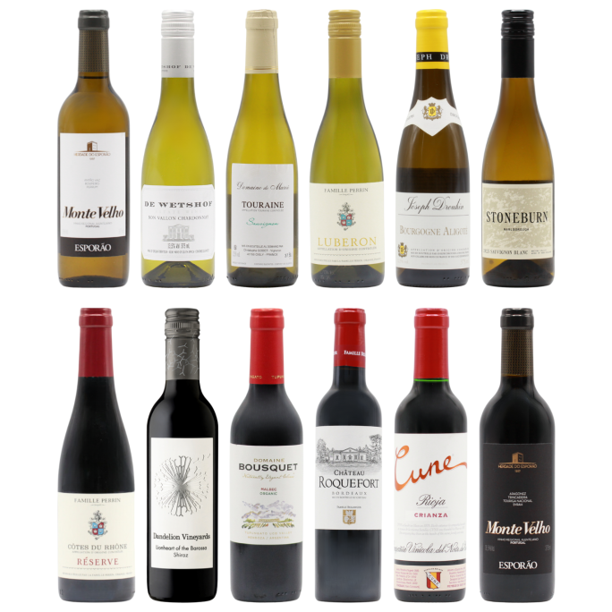 Favourite Whites & Reds Twelve HALVES (12×37.5cl)