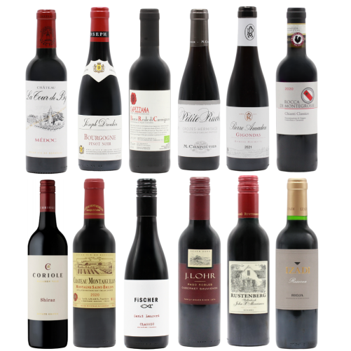 Twelve Fine Reds HALVES (12x37.5cl)