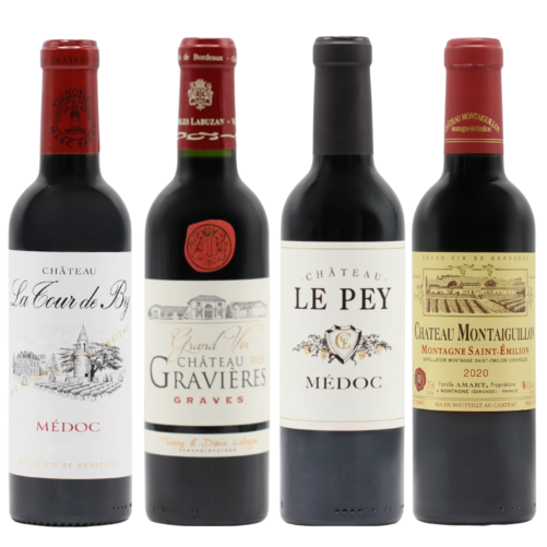 Mixed Case of Bordeaux Blends HALVES (4x37.5cl)