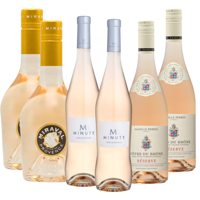 Rose Mix 6 HALVES (3x2x37.5cl)