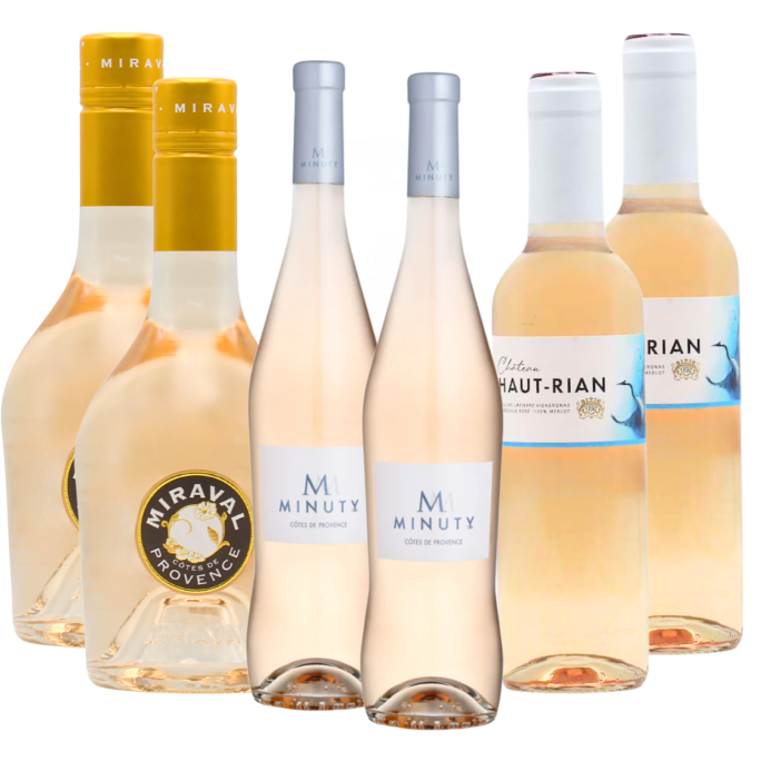 Rose Mix 6 HALVES (3x2x37.5cl)
