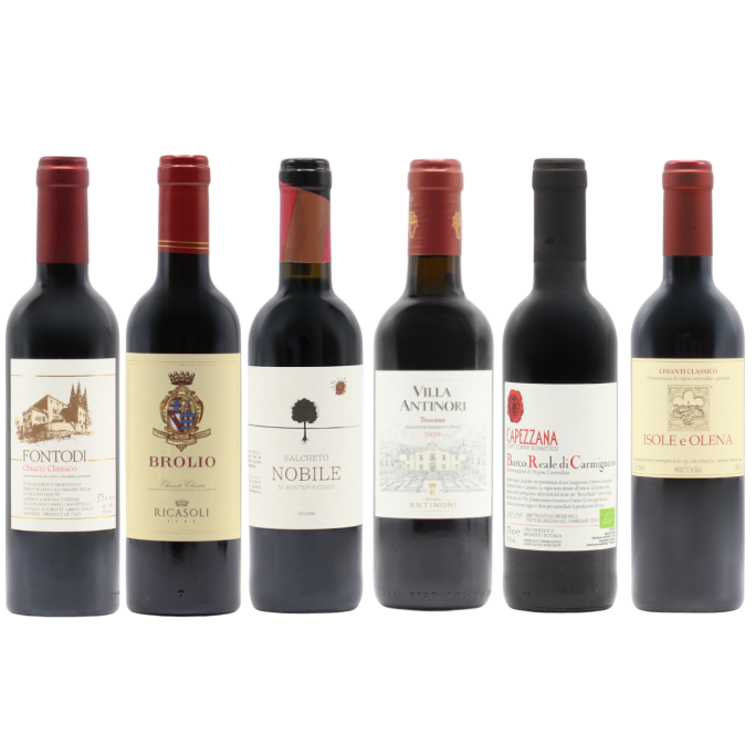 Tuscan Reds Mix HALVES (6x37.5cl)