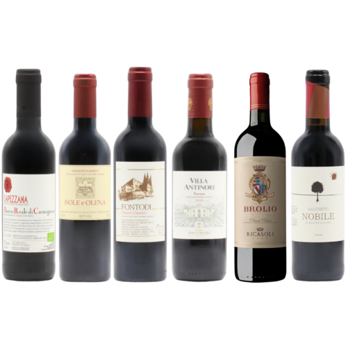 Tuscan Reds from Brunello & More Mix HALVES (6x37.5cl)