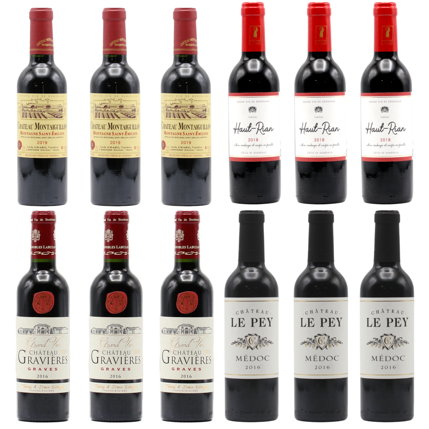 A Case of Bordeaux Twelve HALVES (12x37.5cl) - The Little Fine Wine Company