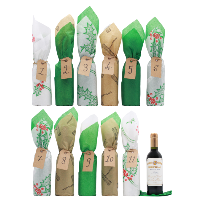 Festive Wine Advent Case HALF BOTTLES (12x37.5cl)