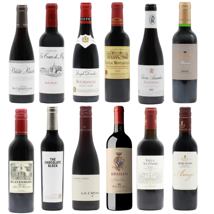 Twelve Fine Reds HALVES (12x37.5cl)