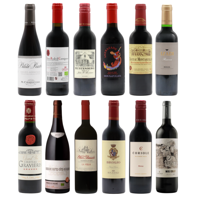 Twelve Fine Reds HALVES (12x37.5cl)