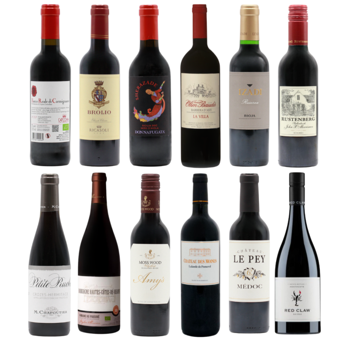 Twelve Fine Reds HALVES (12x37.5cl)