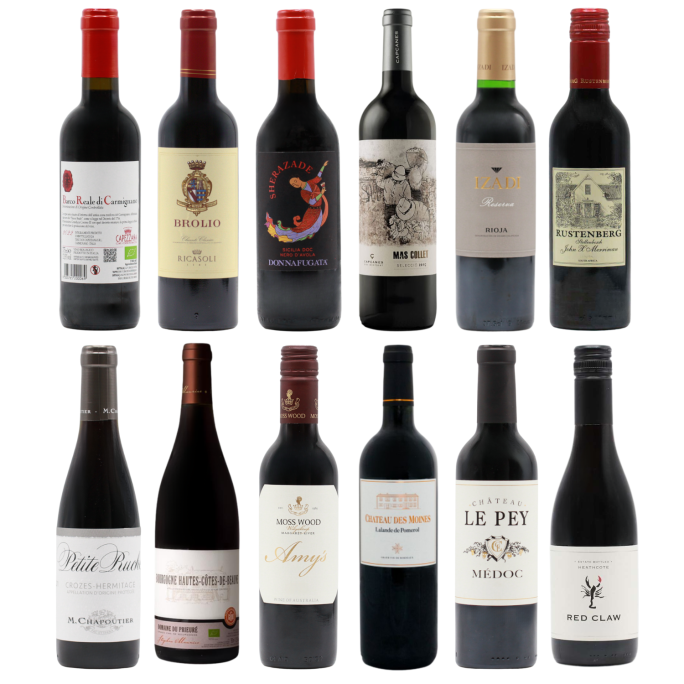 Twelve Fine Reds HALVES (12x37.5cl)