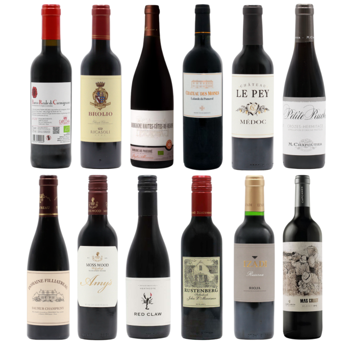 Twelve Fine Reds HALVES (12x37.5cl)
