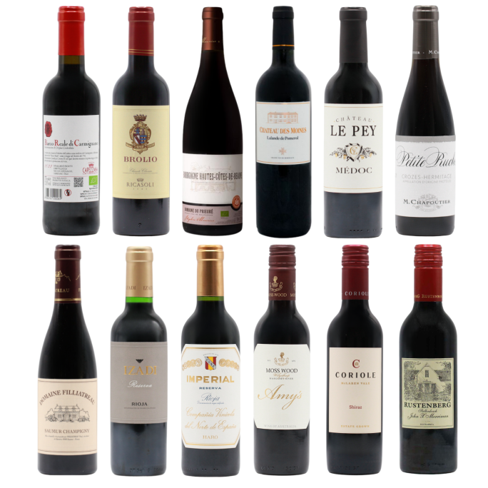 Twelve Fine Reds HALVES (12x37.5cl)