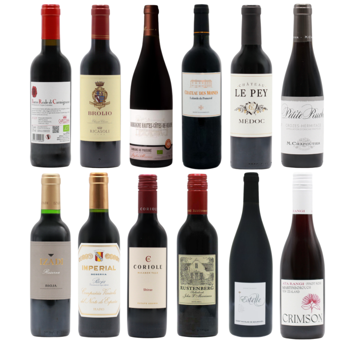 Twelve Fine Reds HALVES (12x37.5cl)