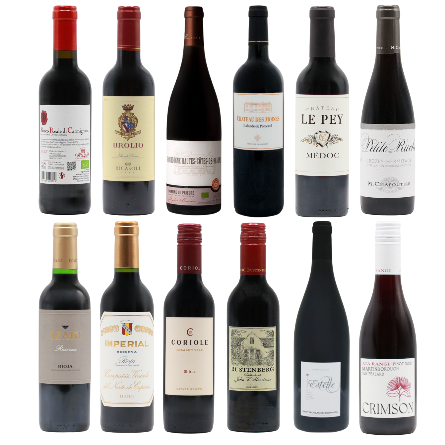 Twelve Fine Reds HALVES (12x37.5cl)