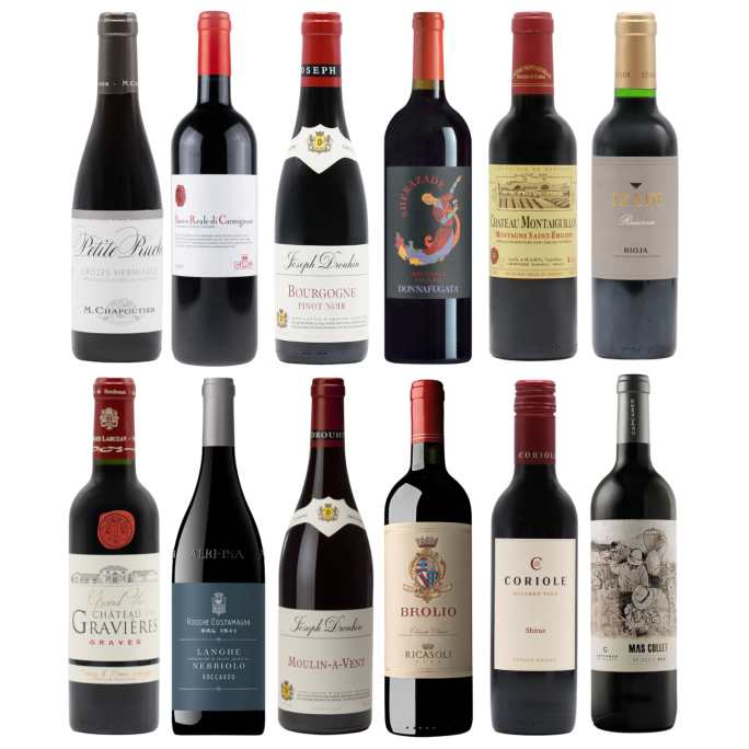 Twelve Fine Reds HALVES (12x37.5cl)