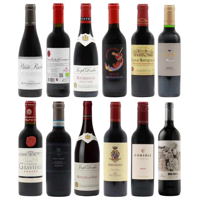 Twelve Fine Reds HALVES (12x37.5cl)