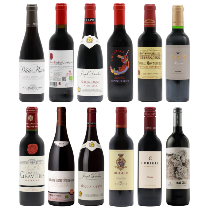 Twelve Fine Reds HALVES (12x37.5cl)