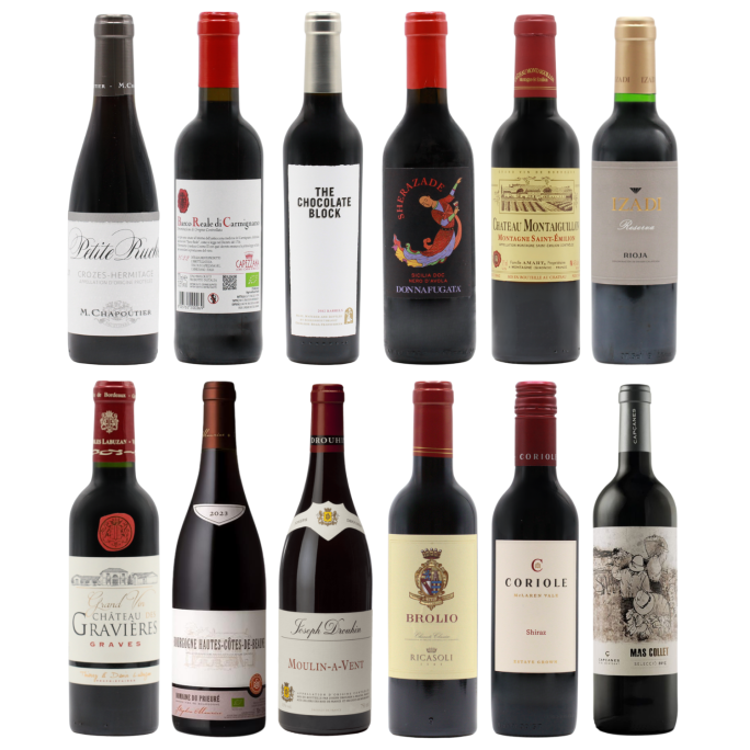 Twelve Fine Reds HALVES (12x37.5cl)