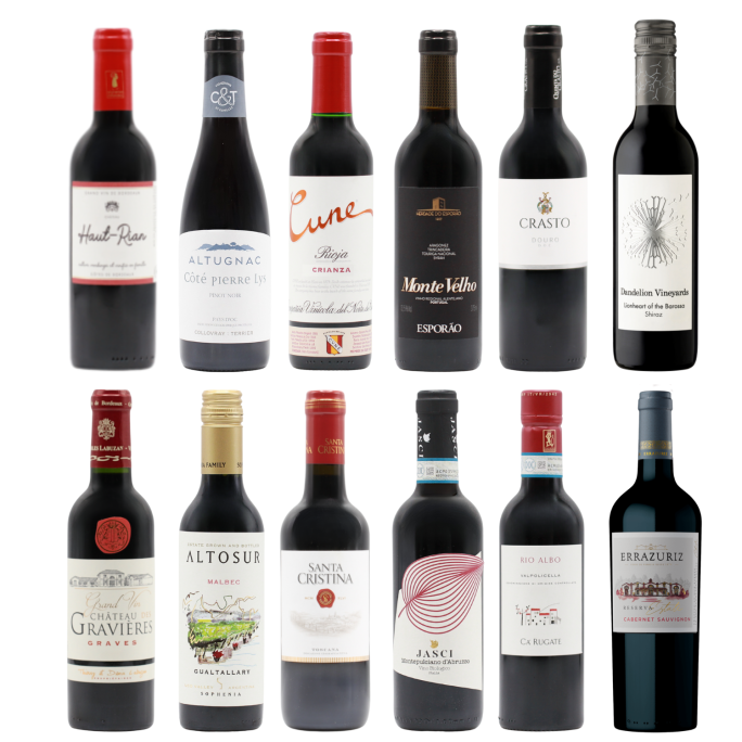 Favourite Reds Twelve HALVES (12×37.5cl)