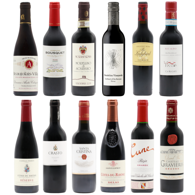 Favourite Reds Twelve HALVES (12×37.5cl)