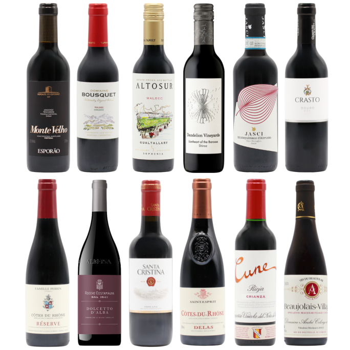 Favourite Reds Twelve HALVES (12×37.5cl)