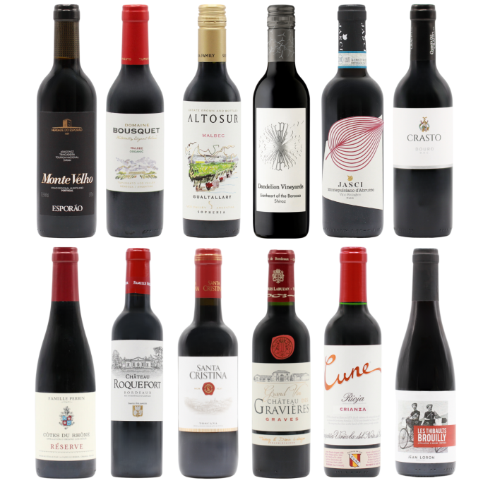 Favourite Reds Twelve HALVES (12×37.5cl)
