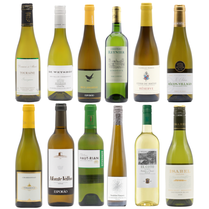 Favourite Whites Twelve HALVES (12×37.5cl)