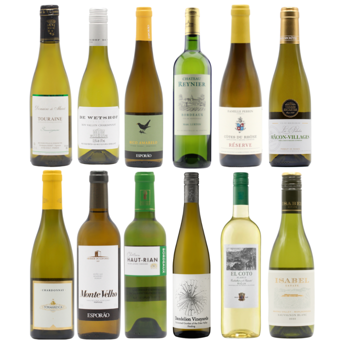 Favourite Whites Twelve HALVES (12×37.5cl)