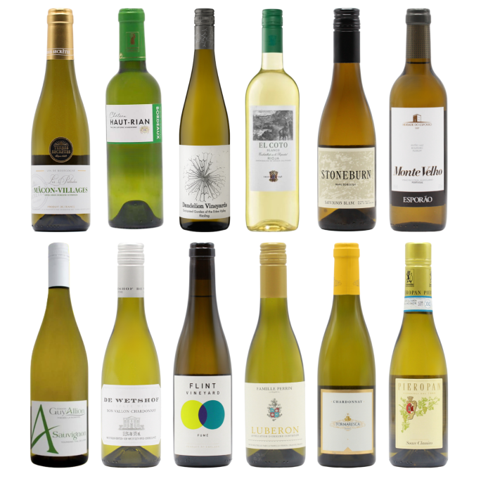 Favourite Whites Twelve HALVES (12×37.5cl)