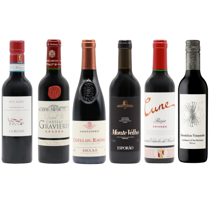 Favourite Reds Six HALVES (6×37.5cl)