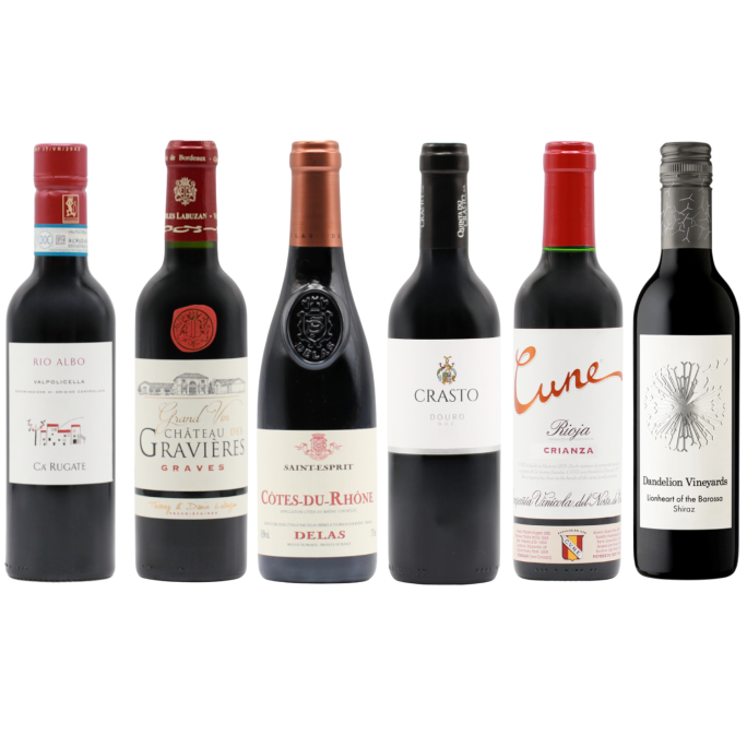 Favourite Reds Six HALVES (6×37.5cl)