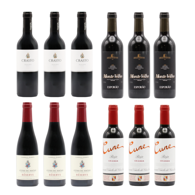 Midweek Reds Twelve HALVES (12x37.5cl)