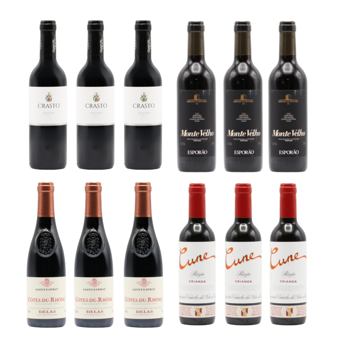 Midweek Reds Twelve HALVES (12x37.5cl)