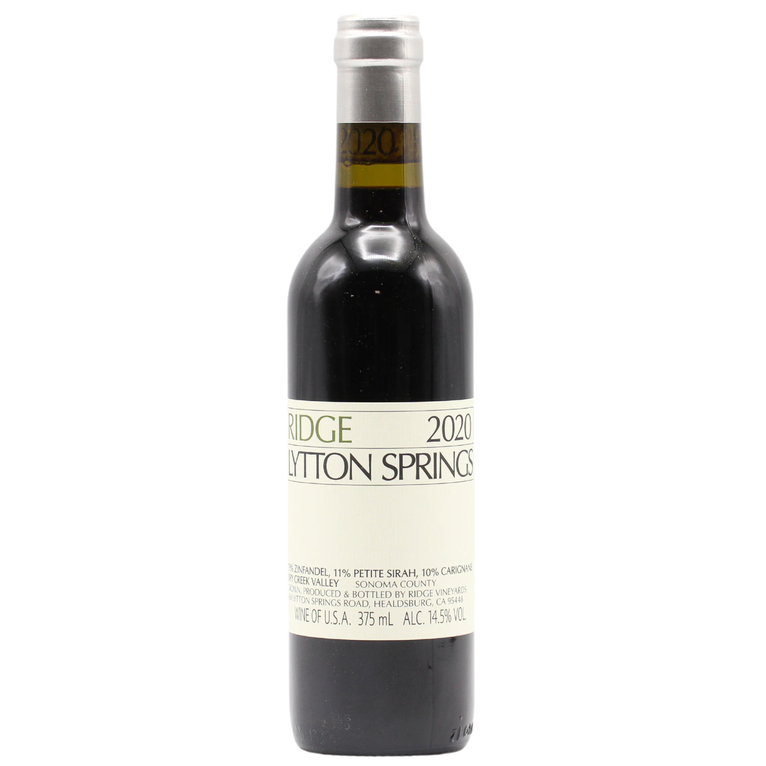 Ridge Vineyards Lytton Springs Sonoma County 2020 Half Bottle (37.5cl)