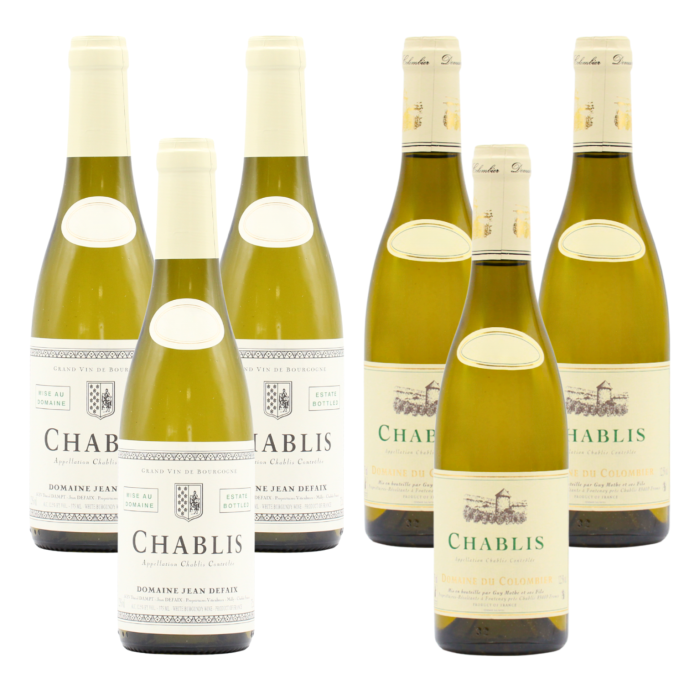 Mixed Case of 6 Chablis Half Bottles (2x3x37.5cl)