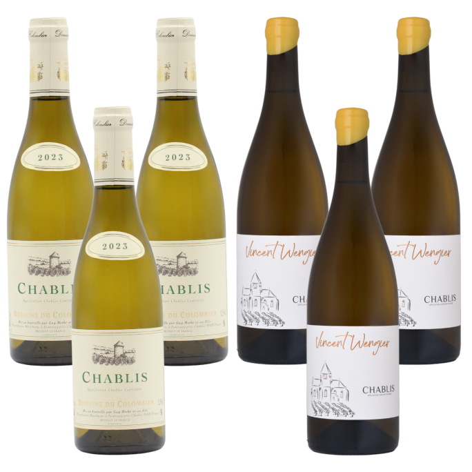 Mixed Case of 6 Chablis Half Bottles (2x3x37.5cl)