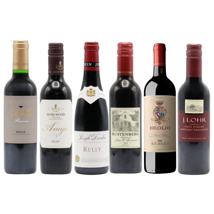 Six Fine Reds HALVES (6x37.5cl)