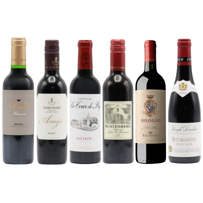 Six Fine Reds HALVES (6x37.5cl)