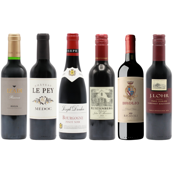 Six Fine Reds HALVES (6x37.5cl)