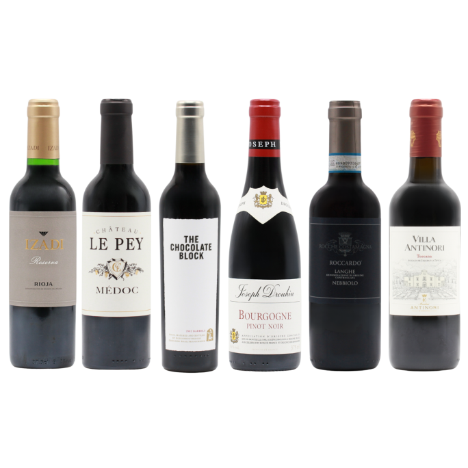 Six Fine Reds HALVES (6x37.5cl)