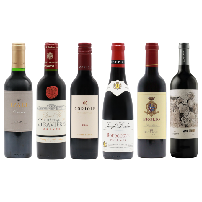 Six Fine Reds HALVES (6x37.5cl)
