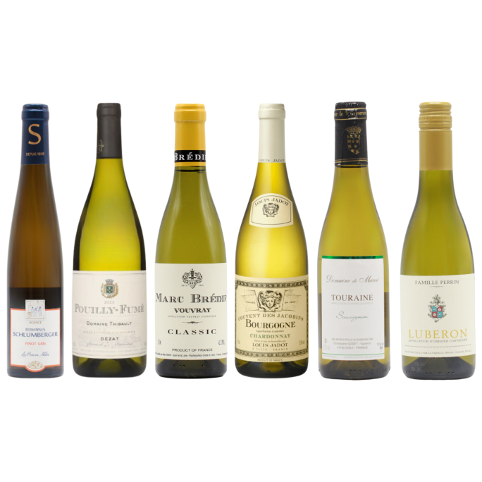 Six French Whites HALVES (6x37.5cl)