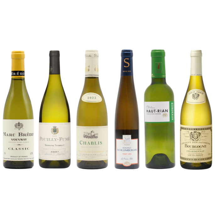 Six French Whites HALVES (6x37.5cl)